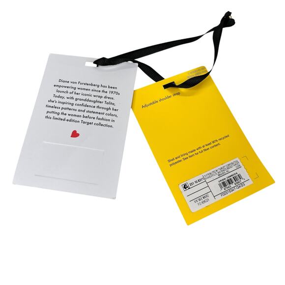 DVF Diane Von Furstenberg Target Utility Crossbody Bag Vintage Wave New - Picture 6 of 14